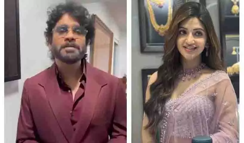 Akkineni Nagarjuna, अभिनेत्री श्रीलीला ने कोमपल्ली में कल्याण ज्वैलर्स शोरूम का उद्घाटन किया Akkineni Nagarjuna, अभिनेत्री श्रीलीला ने कोमपल्ली में कल्याण ज्वैलर्स शोरूम का उद्घाटन किया