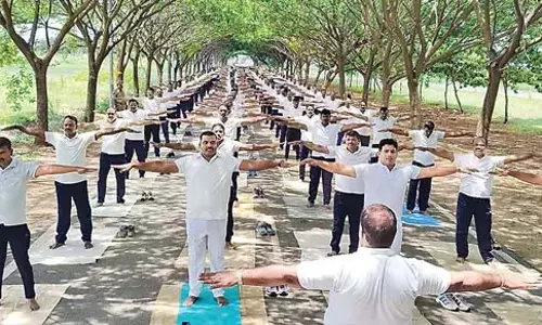 Andhra : उच्च न्यायालय में योग समारोह आयोजित Andhra : उच्च न्यायालय में योग समारोह आयोजित