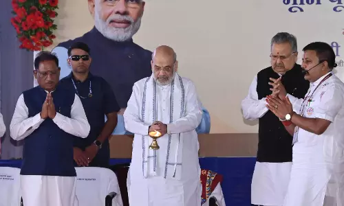 केन्द्रीय गृहमंत्री अमित शाह ने एनएफएसयू और एनएफएसएल का किया भूमिपूजन