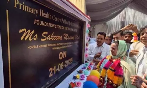 सकीना ने कुलगाम का दौरा किया, PHC पहलु भवन की आधारशिला रखी सकीना ने कुलगाम का दौरा किया, PHC पहलु भवन की आधारशिला रखी