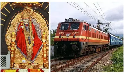 शिरडी साईं बाबा के भक्तों के लिए खुशखबरी.. दक्षिण मध्य रेलवे ने विशेष ट्रेनों की घोषणा की..! शिरडी साईं बाबा के भक्तों के लिए खुशखबरी.. दक्षिण मध्य रेलवे ने विशेष ट्रेनों की घोषणा की..!