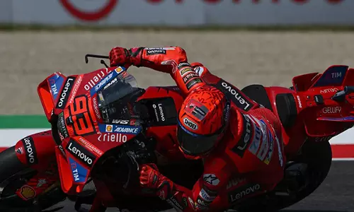 Brembo Grand Prix: मार्क मार्केज़ ने बगनिया को मुगेलो पोल से हराया Brembo Grand Prix: मार्क मार्केज़ ने बगनिया को मुगेलो पोल से हराया