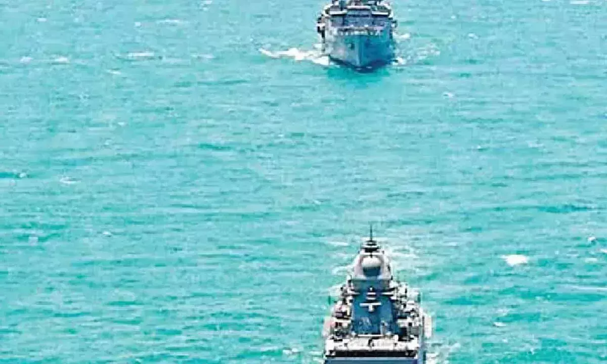 INS नीलगिरि ईएनसी में शामिल, शहर को अपना गृह बंदरगाह बनाया INS नीलगिरि ईएनसी में शामिल, शहर को अपना गृह बंदरगाह बनाया