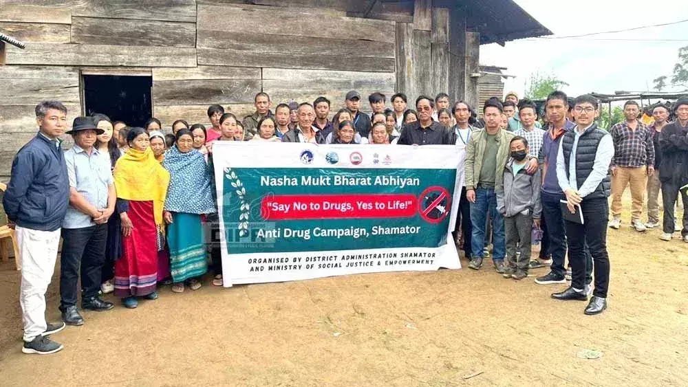 Nagaland :  शमटोर में नशा विरोधी अभियान