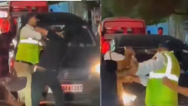 सड़क बनी अखाड़ा: बाइकर और पुलिस में हुई धक्का-मुक्की सड़क बनी अखाड़ा: बाइकर और पुलिस में हुई धक्का-मुक्की