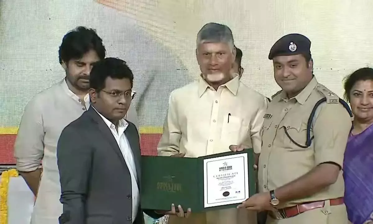 Andhra: अन्नामय्या कलेक्टर को योग के लिए विश्व रिकॉर्ड प्रमाणपत्र मिला Andhra: अन्नामय्या कलेक्टर को योग के लिए विश्व रिकॉर्ड प्रमाणपत्र मिला