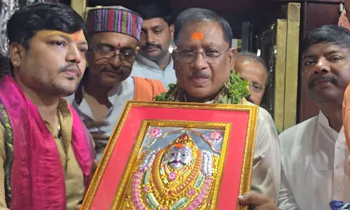 CM साय ने श्रीकाल भैरव मंदिर में पूजा अर्चना की