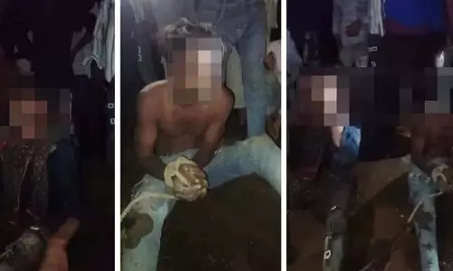 MP : सीहोर में भीड़ ने युवकों को पीटा, साड़ी पहनाई और गोबर खाने को मजबूर किया