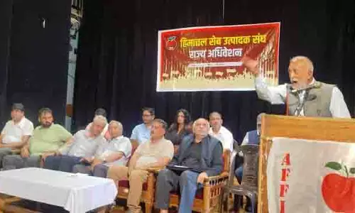 हिमाचल, उत्तराखंड, J&K के सेब उत्पादक 9 जुलाई को शुल्क मुक्त US आयात के खिलाफ प्रदर्शन करेंगे हिमाचल, उत्तराखंड, J&K के सेब उत्पादक 9 जुलाई को शुल्क मुक्त US आयात के खिलाफ प्रदर्शन करेंगे