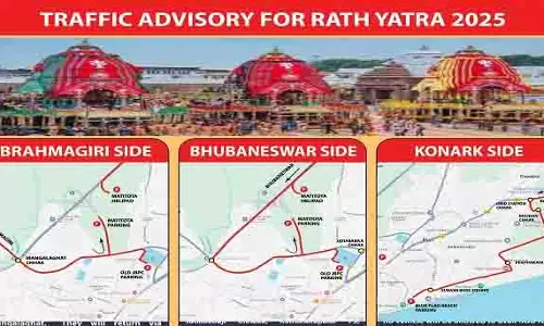 Rath Yatra 2025 के लिए ट्रैफिक एडवाइजरी जारी, जानें कैसे जाएं और कहां पार्क करें अपने वाहन Rath Yatra 2025 के लिए ट्रैफिक एडवाइजरी जारी, जानें कैसे जाएं और कहां पार्क करें अपने वाहन