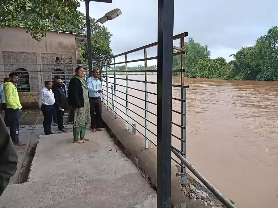 Karnataka : हिरण्यकेशी नदी का जलस्तर बढ़ा Karnataka : हिरण्यकेशी नदी का जलस्तर बढ़ा