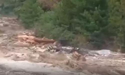 बादल फटने के बाद आया जलजला, डराने वाला मंजर