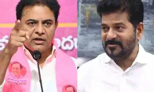 KTR ने कृषि संकट के लिए कांग्रेस सरकार को जिम्मेदार ठहराया, रायथु पंडुगा समारोह पर सवाल उठाए KTR ने कृषि संकट के लिए कांग्रेस सरकार को जिम्मेदार ठहराया, रायथु पंडुगा समारोह पर सवाल उठाए