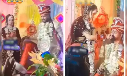 VIDEO: दुल्हन ने केक खाने से किया इनकार, तो दूल्हे ने किया कुछ ऐसा...