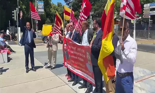 UKPNP ने पीओजेके, पीओजीबी में अधिकारों के उल्लंघन को लेकर UNHRC में विरोध प्रदर्शन किया
