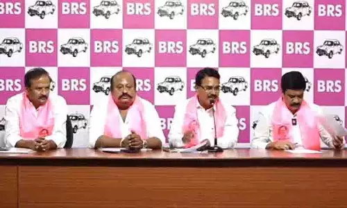BRS ने रायथु भरोसा पर भ्रामक दावों के लिए रेवंत रेड्डी की आलोचना की BRS ने रायथु भरोसा पर भ्रामक दावों के लिए रेवंत रेड्डी की आलोचना की