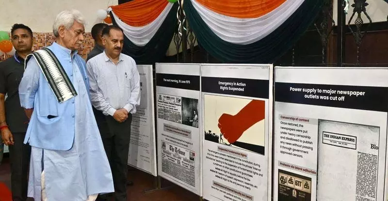 आपातकाल भारतीय लोकतंत्र में सबसे अमानवीय कृत्य था: L-G आपातकाल भारतीय लोकतंत्र में सबसे अमानवीय कृत्य था: L-G