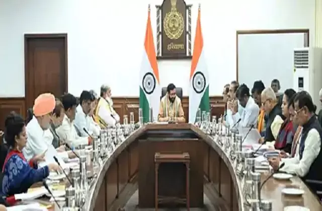 Chandigarh: मुख्यमंत्री नायब सैनी की अध्यक्षता में हरियाणा सचिवालय में कैबिनेट की बैठक शुरू Chandigarh: मुख्यमंत्री नायब सैनी की अध्यक्षता में हरियाणा सचिवालय में कैबिनेट की बैठक शुरू