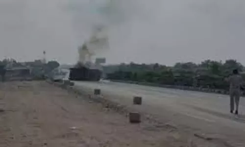 Rajasthan: आग का गोला बना केमिकल टैंकर,  जिंदा  जला ड्राइवर