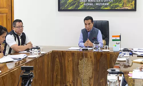 Mizoram CM ने पूर्वोत्तर आर्थिक गलियारे पर उच्च स्तरीय टास्क फोर्स की ऑनलाइन बैठक बुलाई