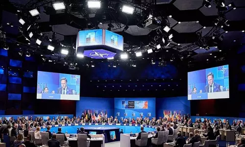 NATO सदस्यों ने 2035 तक रक्षा व्यय पर 5 प्रतिशत जीडीपी खर्च करने का संकल्प लिया NATO सदस्यों ने 2035 तक रक्षा व्यय पर 5 प्रतिशत जीडीपी खर्च करने का संकल्प लिया