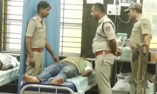 शिगगांव के ठेकेदार शिवानंद कुन्नूर हत्याकांड: आरोपी के पैर में गोली लगी शिगगांव के ठेकेदार शिवानंद कुन्नूर हत्याकांड: आरोपी के पैर में गोली लगी