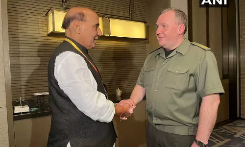 SCO शिखर सम्मेलन के दौरान राजनाथ सिंह ने बेलारूसी समकक्ष से मुलाकात की