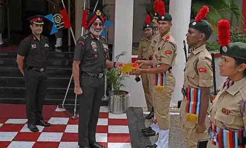 NCC महानिदेशक ने एपी एंड टी निदेशालय में प्रशिक्षण मानकों की समीक्षा की