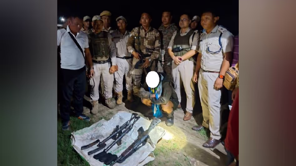 Manipur : सुरक्षा बलों ने केसीपी (पीडब्लूजी) के एक कार्यकर्ता को गिरफ्तार Manipur : सुरक्षा बलों ने केसीपी (पीडब्लूजी) के एक कार्यकर्ता को गिरफ्तार