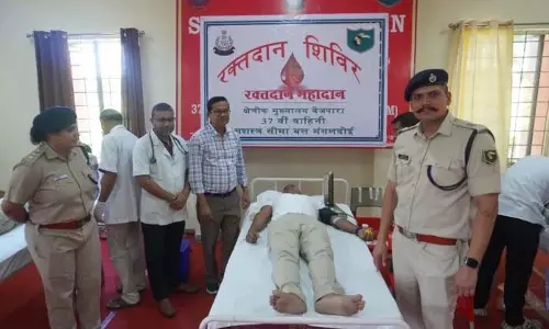 मंगलदै स्थित 37वीं बटालियन SSB कैंप में रक्तदान शिविर आयोजित हुआ