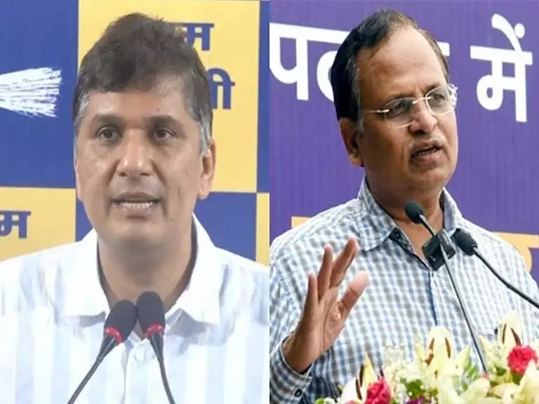 एसीबी ने आप नेता भारद्वाज, सत्येन्द्र जैन के खिलाफ मामला दर्ज किया एसीबी ने आप नेता भारद्वाज, सत्येन्द्र जैन के खिलाफ मामला दर्ज किया