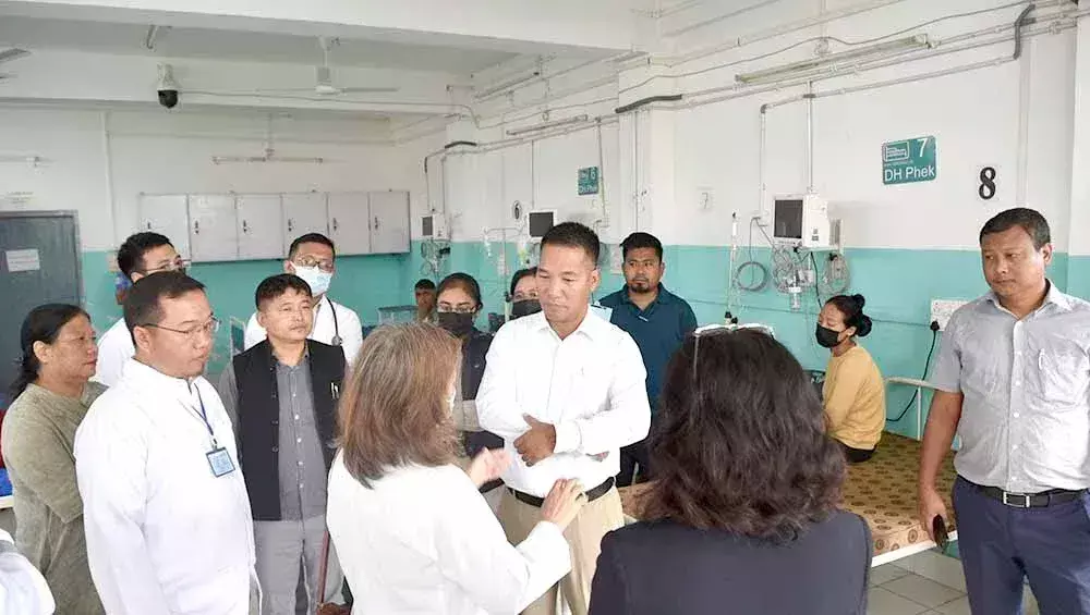 Nagaland : स्वास्थ्य मंत्री ने डीएच फेक को मजबूत करने का आश्वासन दिया Nagaland : स्वास्थ्य मंत्री ने डीएच फेक को मजबूत करने का आश्वासन दिया