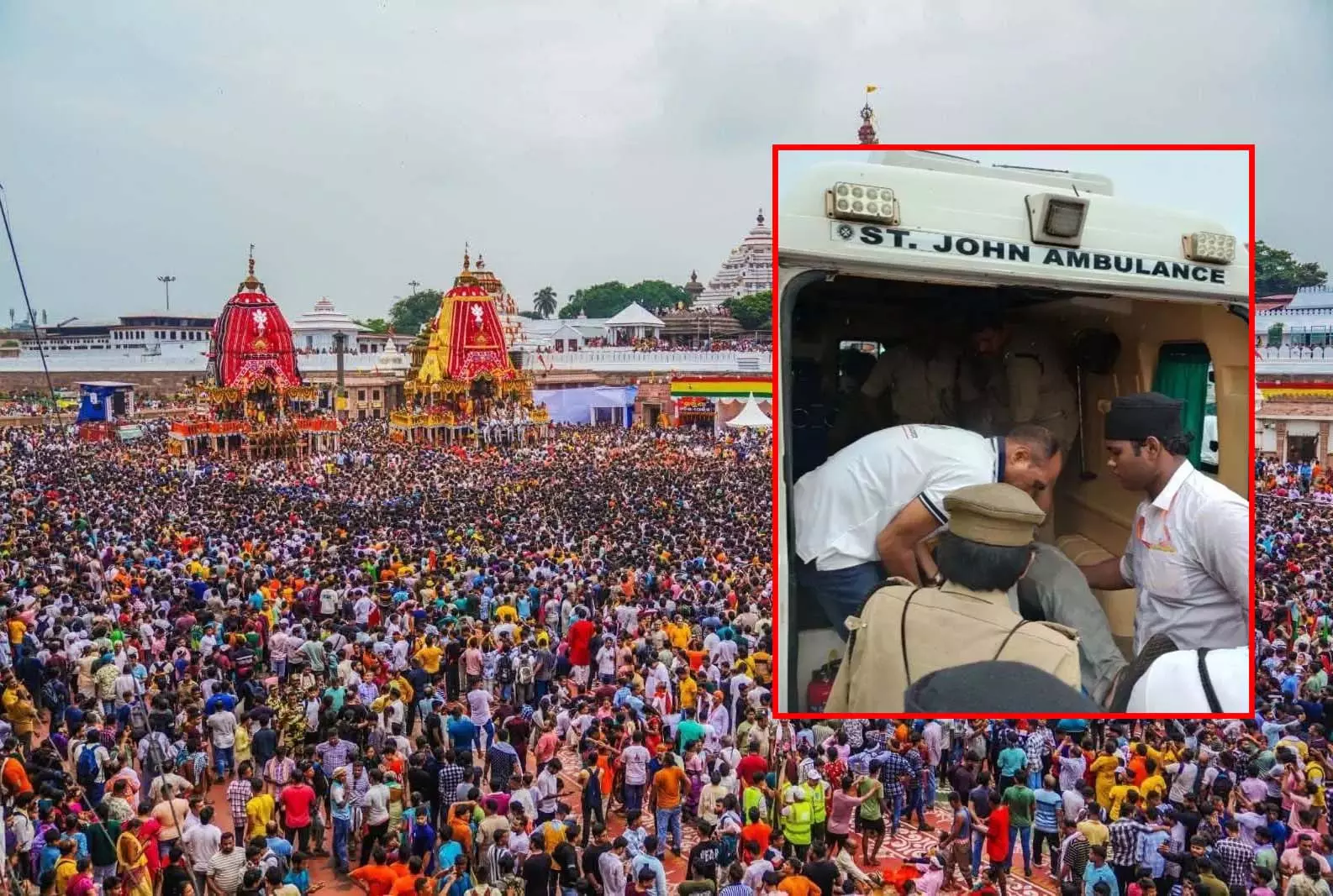 BIG BREAKING: पुरी रथ यात्रा में बड़ा हादसा, 600 श्रद्धालु घायल BIG BREAKING: पुरी रथ यात्रा में बड़ा हादसा, 600 श्रद्धालु घायल