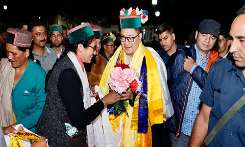 Himachal की सच्ची भावना उनकी मुस्कुराहट और आशीर्वाद में निहित है, किरन रिजिजू ने कल्पा में कहा