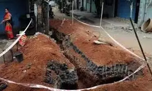 भूमिगत जल निकासी के लिए GVMC द्वारा की जा रही खुदाई से चिंता बढ़ी