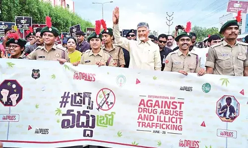 हम राज्य में मारिजुआना और ड्रग्स के खिलाफ युद्ध की घोषणा कर रहे है : CM Naidu