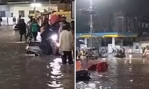 मेट्रो के काम और जाम नालों के कारण सड़कें नालों में तब्दील, भोपाल के लोग परेशान