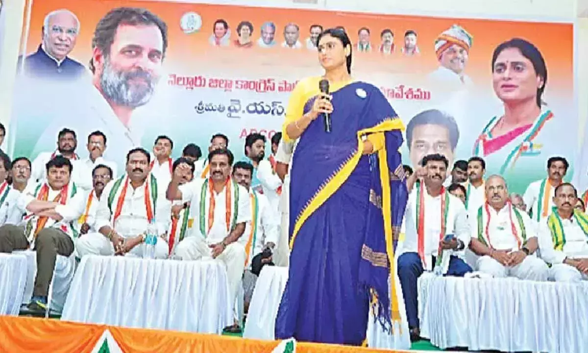 Andhra: शर्मिला के प्रयासों से कांग्रेस को नेल्लोर में पुनरुद्धार की उम्मीद Andhra: शर्मिला के प्रयासों से कांग्रेस को नेल्लोर में पुनरुद्धार की उम्मीद