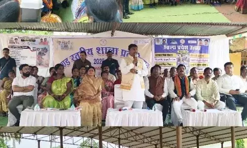 शाला प्रवेशोत्सव में शामिल हुए वन मंत्री केदार कश्यप