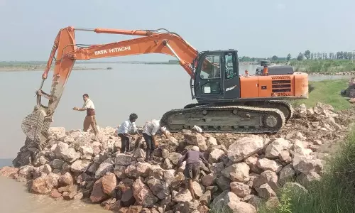 Haryana : मानसून से पहले यमुना किनारे बाढ़ सुरक्षा कार्य में तेजी