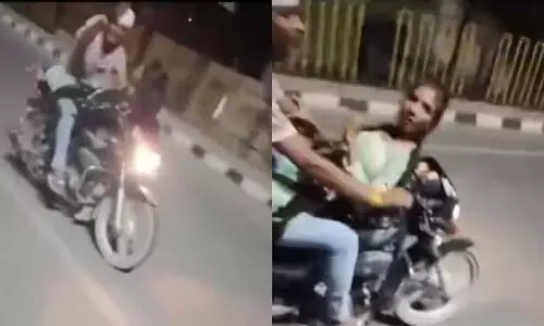 Kanpur-Agra : हाईवे पर कपल की जोखिम भरी बाइकिंग पर इंटरनेट पर गुस्सा