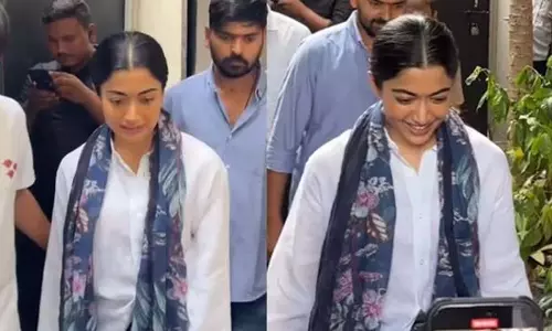 पब्लिक अपीयरेंस के दौरान टेंशन में दिखीं Rashmika Mandana