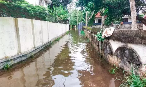 Kerala : शहर में जलभराव, 20 परिवार फंसे