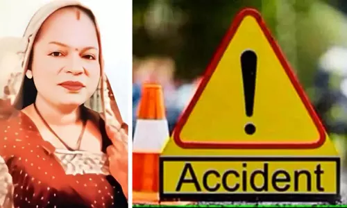 Indore: बाइक से गिरी महिला की ट्रक से कुचलकर मौत, पति बाल-बाल बचा
