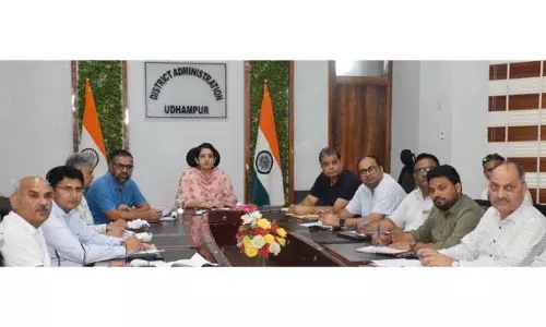 Udhampur में जिला पूंजीगत व्यय बजट 2025-26 के प्रस्तावों पर चर्चा