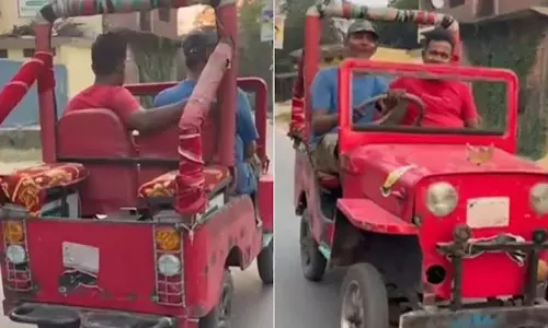 VIDEO: शख्स ने किया ऐसा जोरदार जुगाड़, कलाकारी देख लोग हैरान