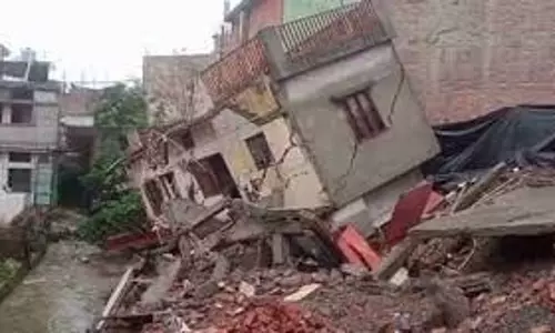 Dehradun : बारिश ने मचाया कहर, कारगी ग्रांट में दो मकान जमींदोज