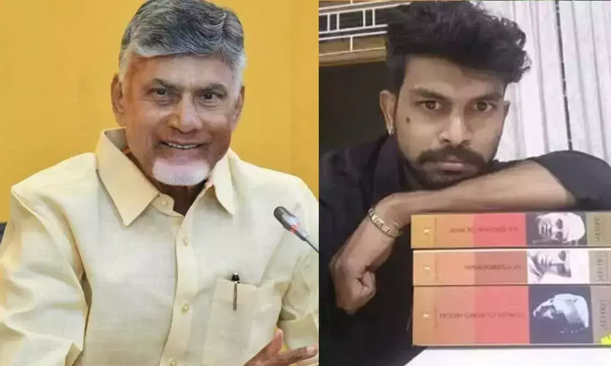 चंद्रबाबू ने युवा लेखक सुरादा प्रसाद को केंद्रीय साहित्यिक युवा पुरस्कार जीतने पर बधाई दी