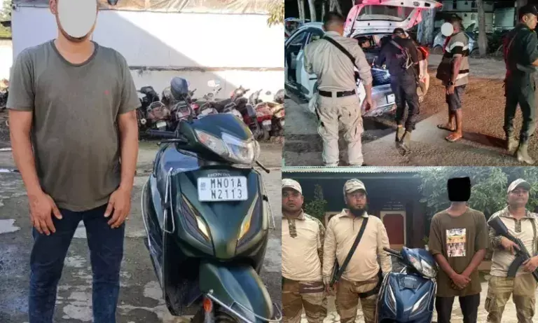 Manipur पुलिस ने वाहन चोर को गिरफ्तार किया, चोरी की गई दोपहिया वाहन बरामद Manipur पुलिस ने वाहन चोर को गिरफ्तार किया, चोरी की गई दोपहिया वाहन बरामद