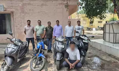 Panchkula में वाहन चोर गिरफ्तार, चोरी किए गए दोपहिया वाहन बरामद